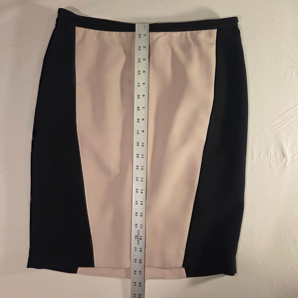 Ann Taylor Women's Pencil Skirt Size 10 Petite Cream Black Professional Office - Picture 8 of 9
